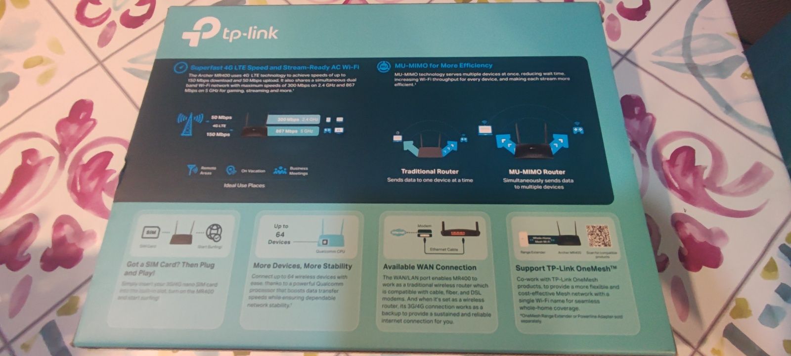 Router 4G 2.4 e 5GHz tp-link