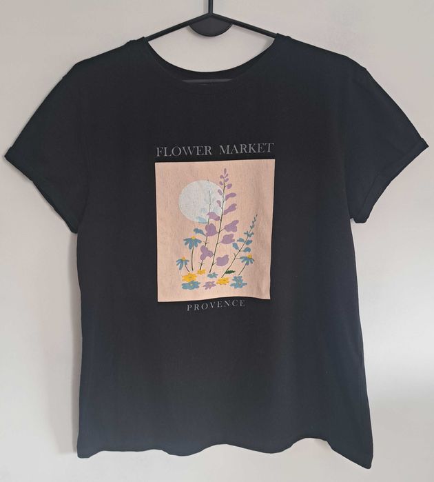 T-shirt damski czarny