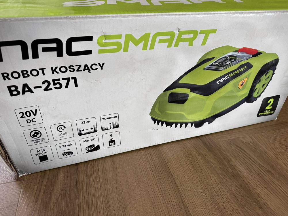 Robot koszący kosiarka automat do trawy 1000 m NAC SMART 22 cm wifi