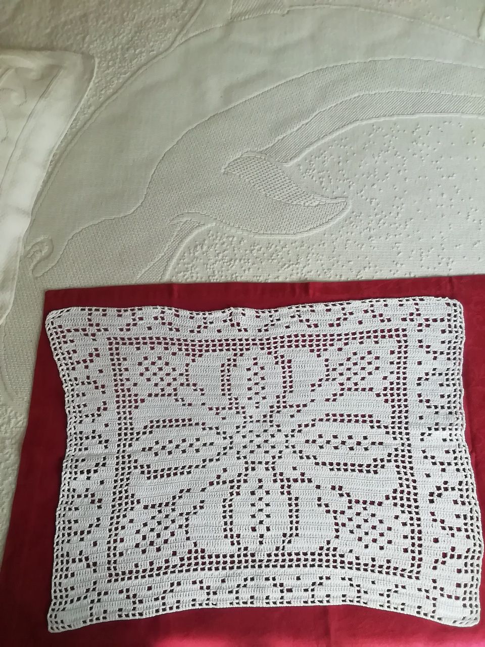 Capa de crochet, para almofada