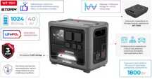 Станція зарядна портативна 1.8 кВт, LiFeP04. STORM INTERTOOL WT-7011.