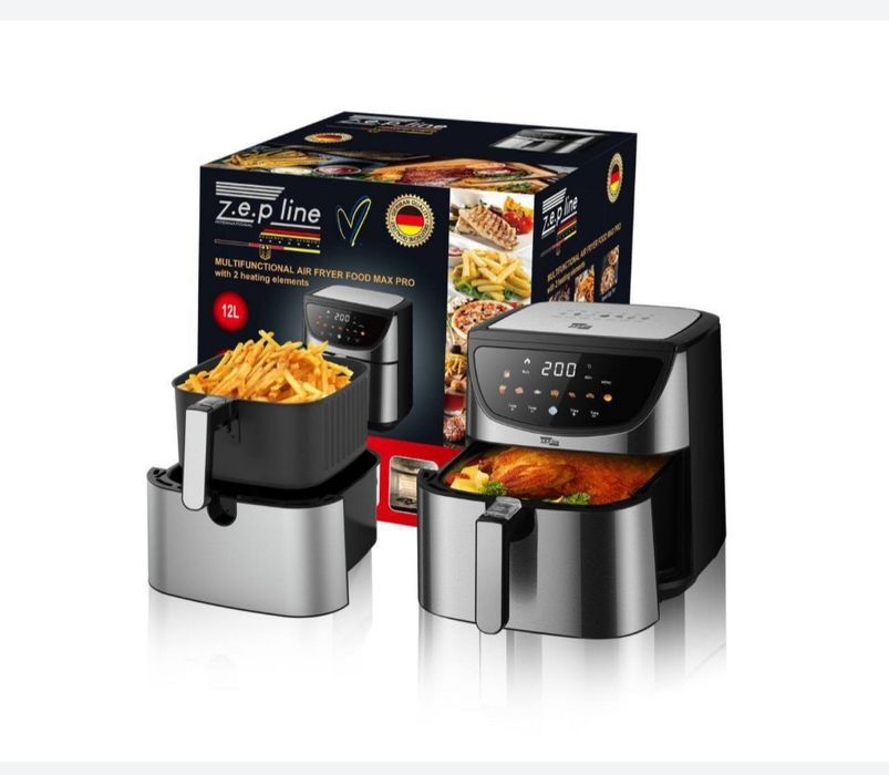 Аэрофритюрница Гриль   ZepLine 217 12літ 4200Вт 2тэна..c змінним кошик