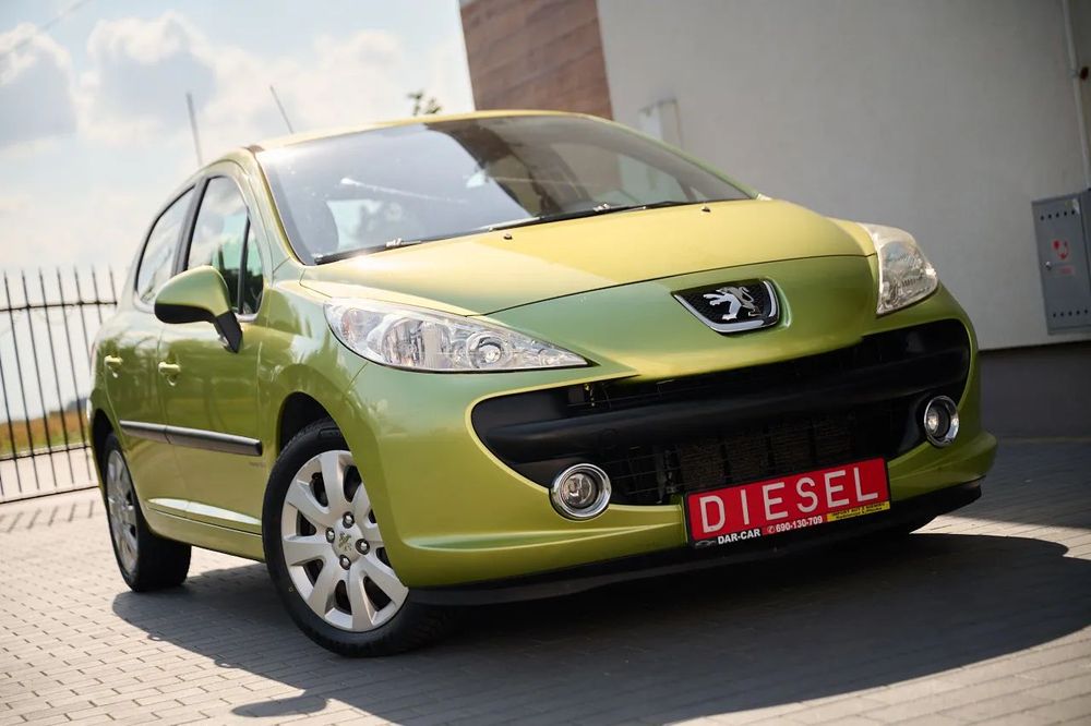 Peugeot 207 1.6 HDI 90KM | Lemoniadowy Metalik | Climatronik 2 Strefy | Zarej w PL
