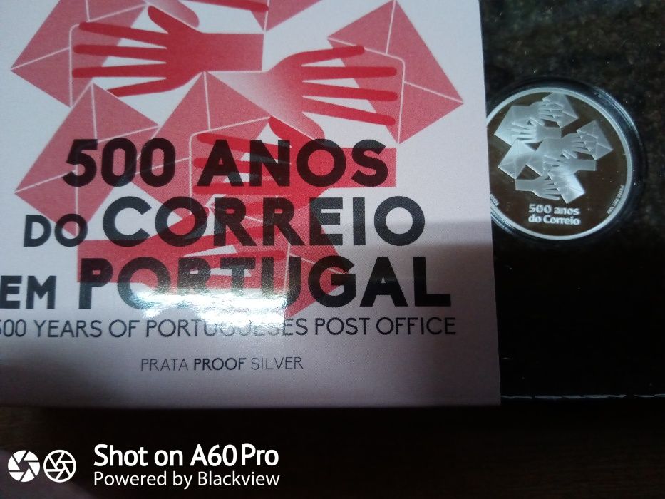 Moeda prata Proof, O Gótico e 500 Anos do Correio em Portugal