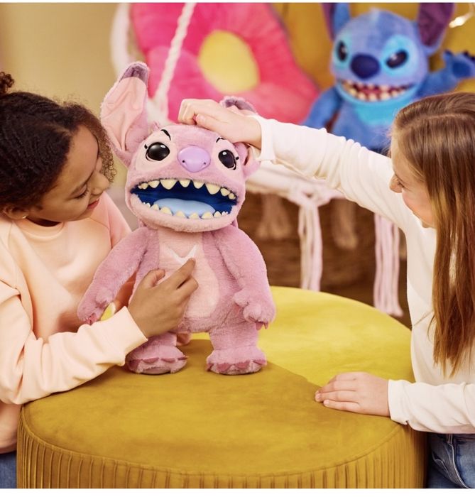 В наявності Lilo Stitch Стіч Стітч Стич інтерактивна іграшка рожевий