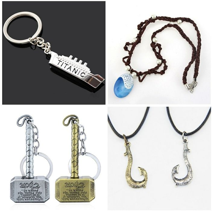 Брелоки, кулоны, кольца, броши из известных фильмов