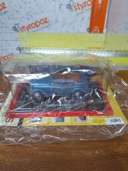 Moskvich 400 (1947) 1:24 Hachette nr 46 Kultowe Samochody PRL