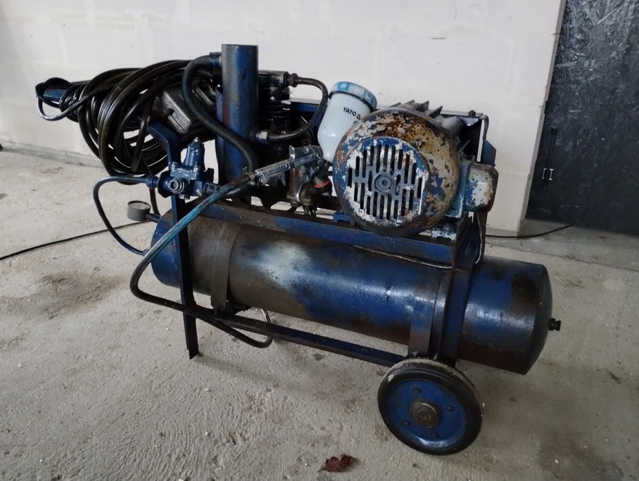 Kompresor na siłę 40l, tanio w cenie silnika i okablowania