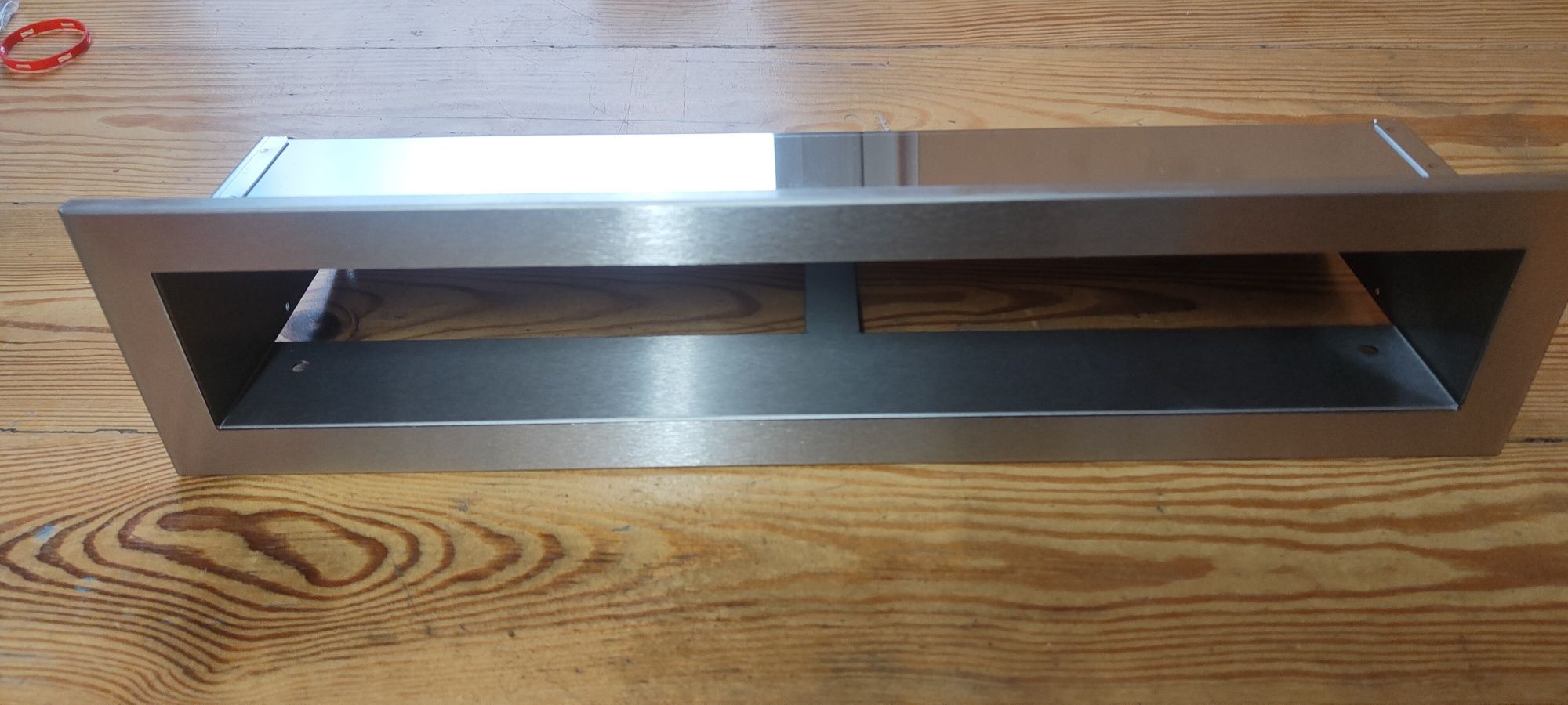 Kratka kominkowa luft 400x60 inox