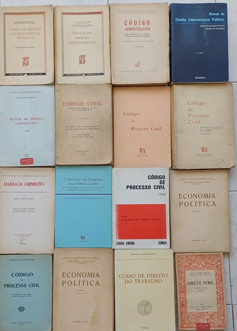 Direito Livros Antigos Vários Preços
