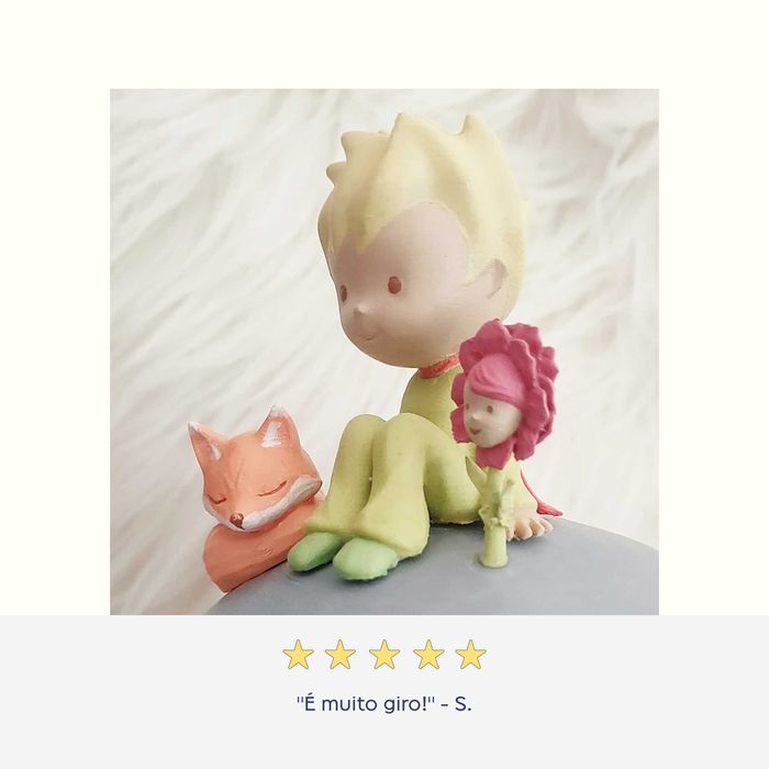 Estátua princepezinho em mealheiro ou luz de presença | Quarto bebe