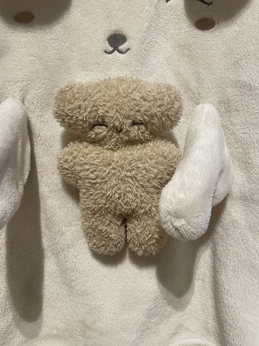 bluza z misiem miś kremowa oysho