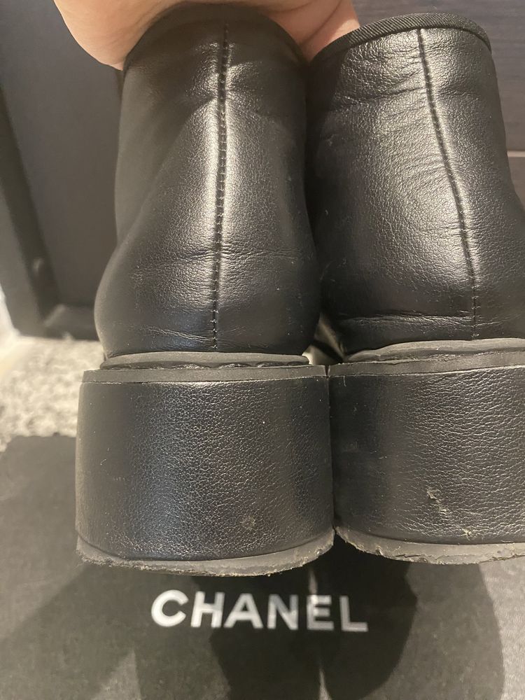 Ботинки женские в стиле шанель люкс chanel демисезон 36-37, 23,5 см