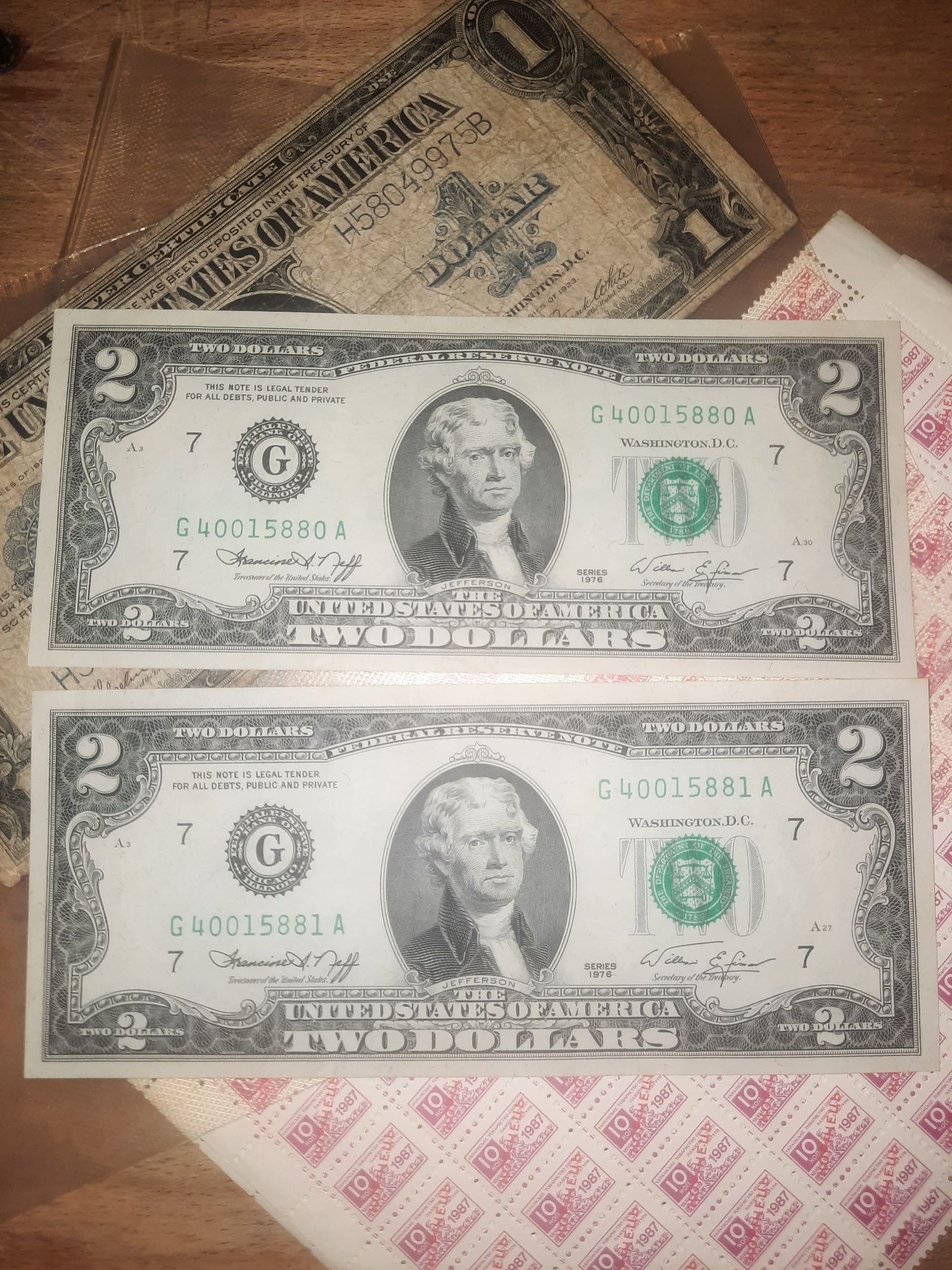 Two dollars 1976