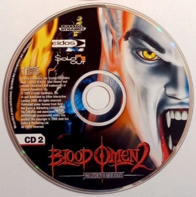 Kultowa gra RPG - Blood Omen 2 na PC (2CD), PL, stan idealny!