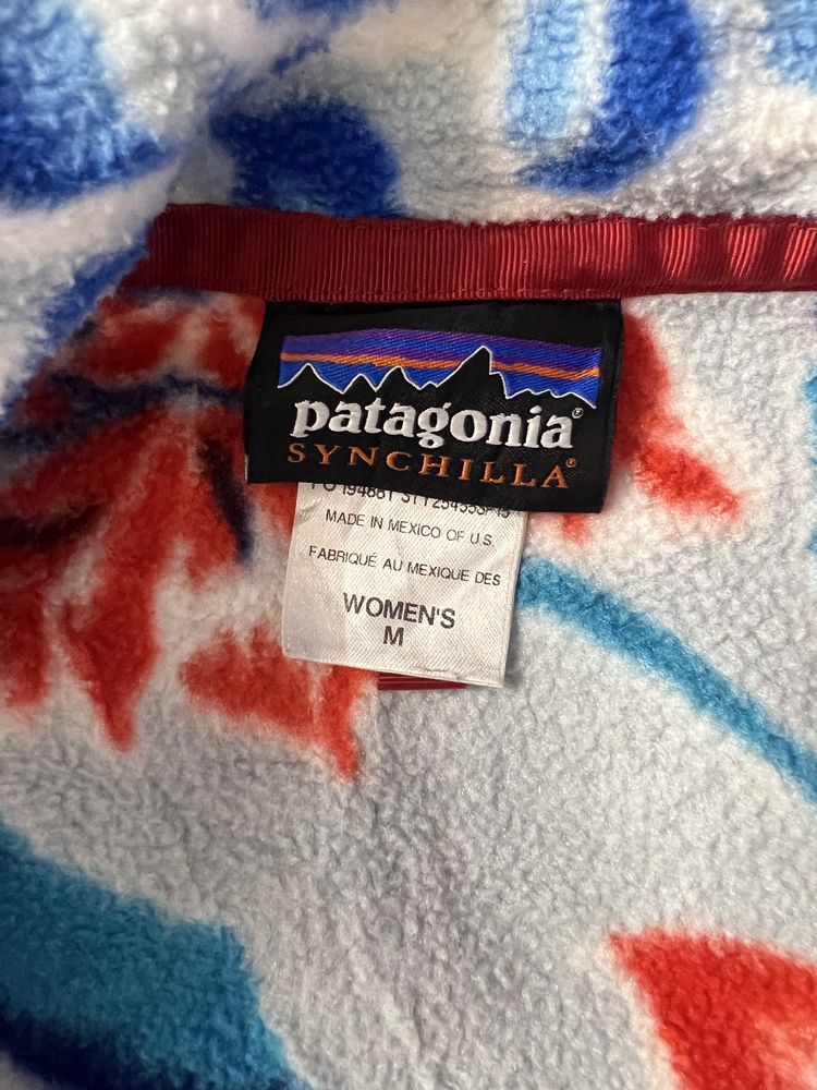 Флисовая кофта Patagonia Synchilla Snap-T Manoa floral