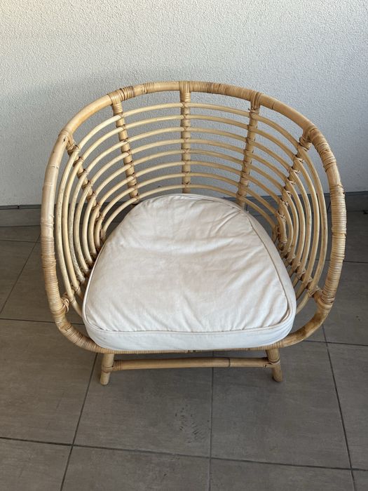 Fotel rattanowy ikea buskbo