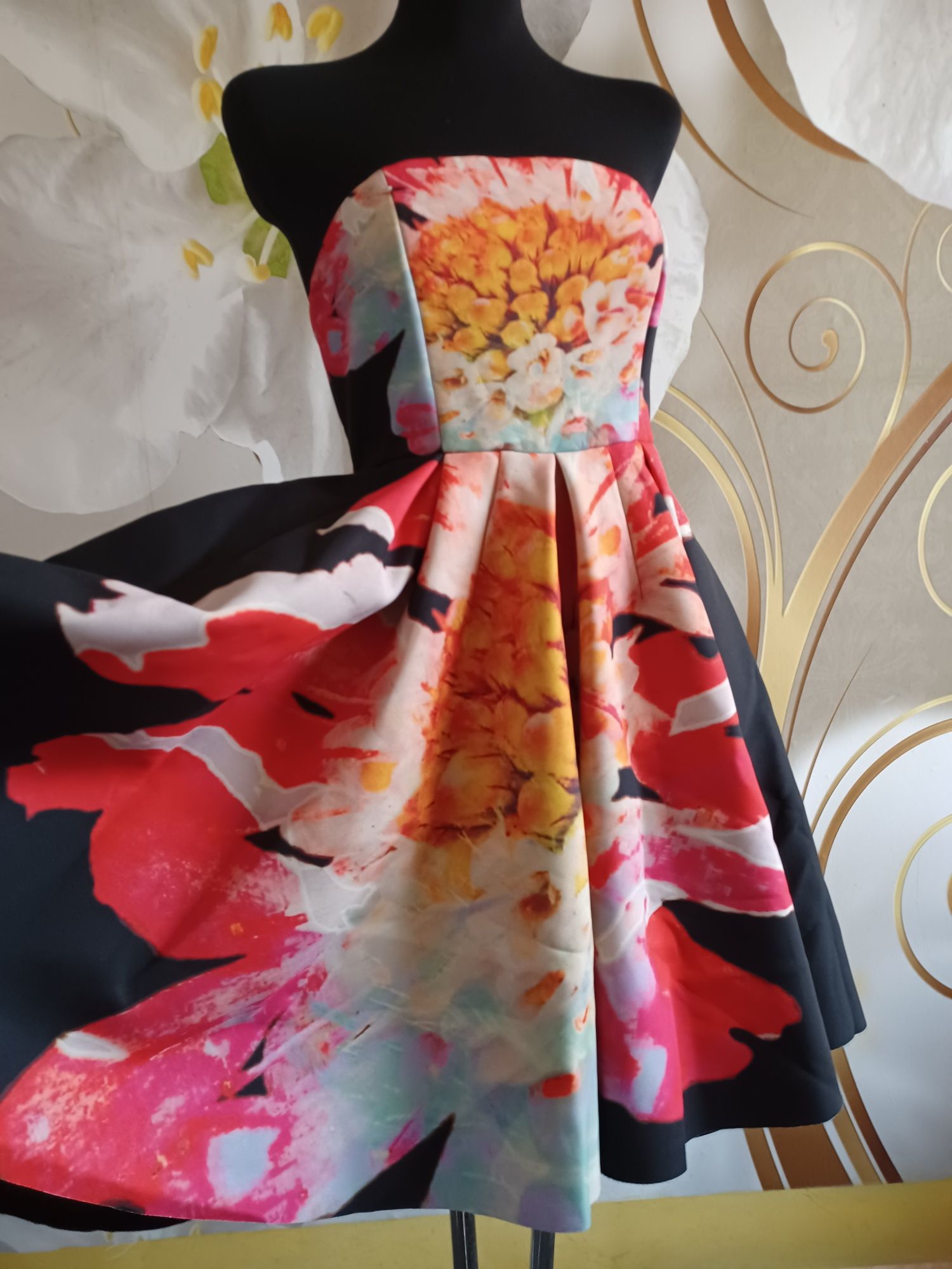 H&M asymetryczna malowana 34