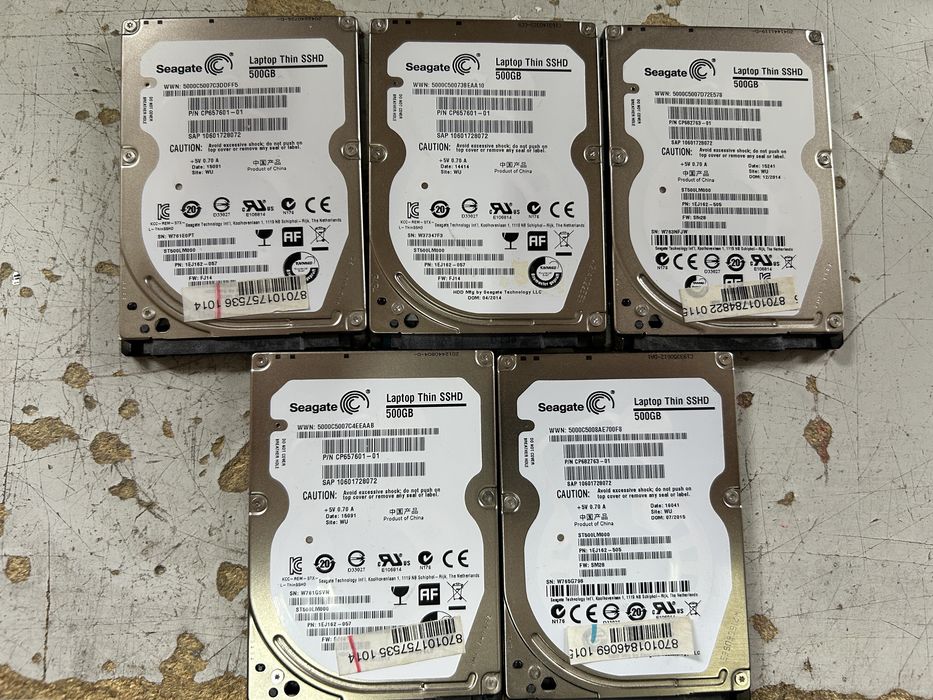Dysk twardy seagate 500gb sshd sprzedam pakiet 5 dyskow sprawnych