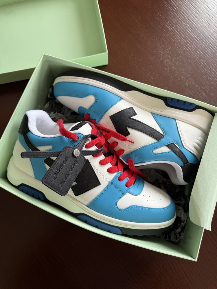 Off-White Out of Office 'White Blue Red' (11us/44it/29cm)
