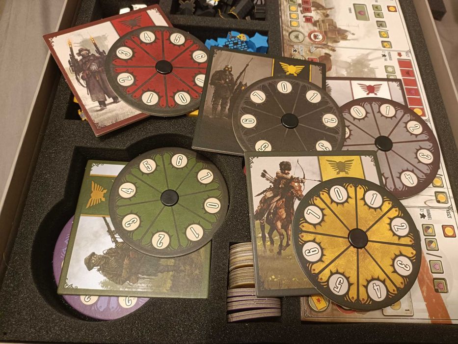 Scythe gra planszowa + dodatki + fabryka