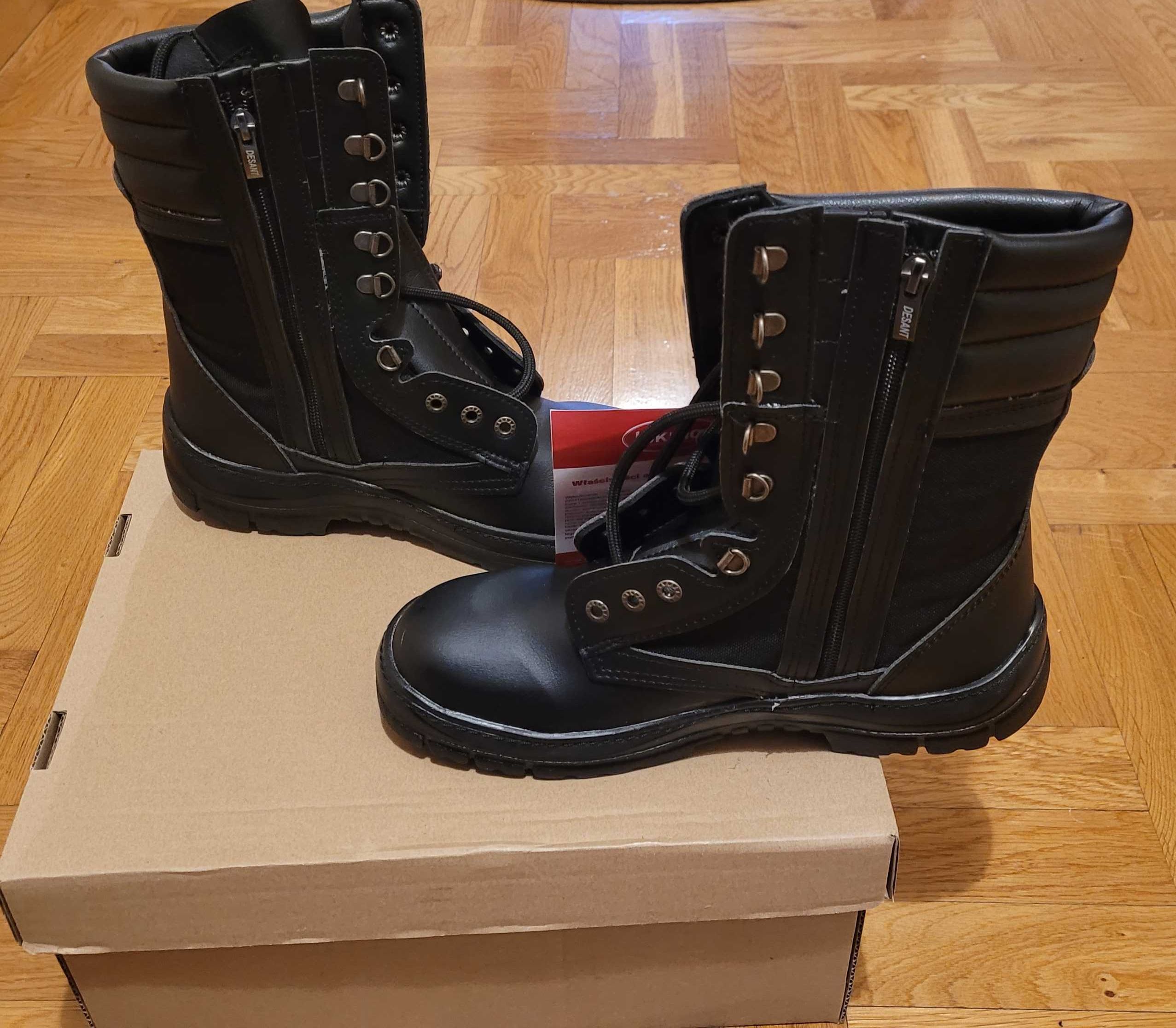 Buty Taktyczne Wojskowe Męskie Skóra Desant 43