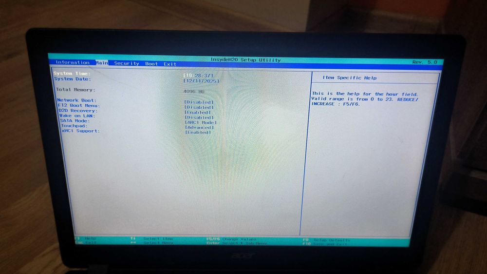 Laptop Acer Aspire ES1-512C9LT bez dysku