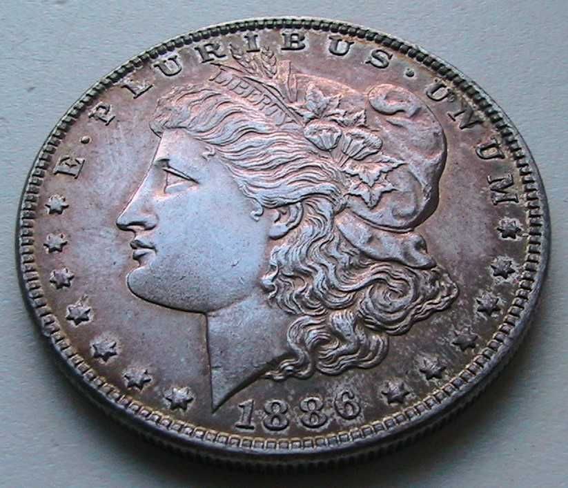 США 1 доллар 1886 Доллар Моргана Morgan Dollar Серебро