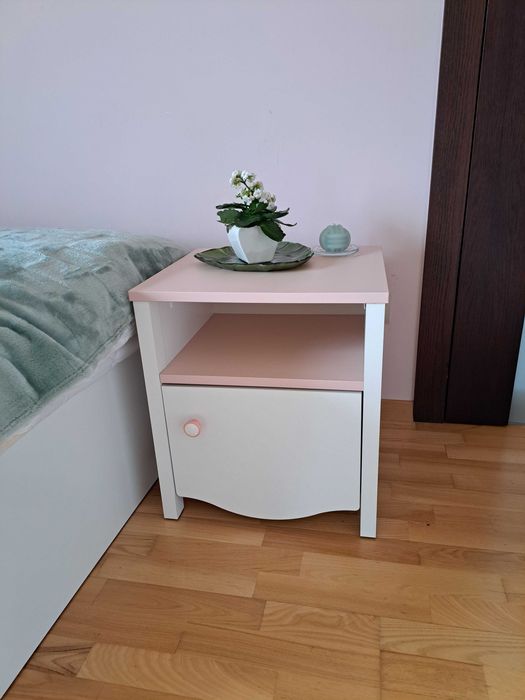 Szafka nocna dziecięca biała Agata meble