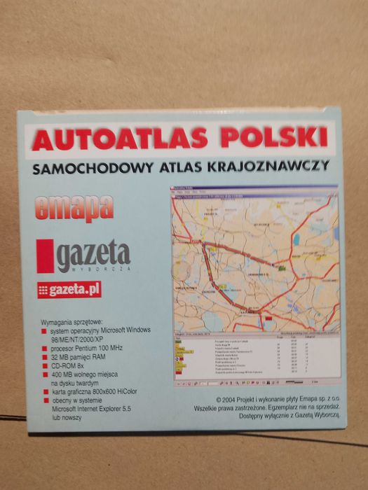 Autoatlas Polski samochodowy atlas krajoznawczy pc
