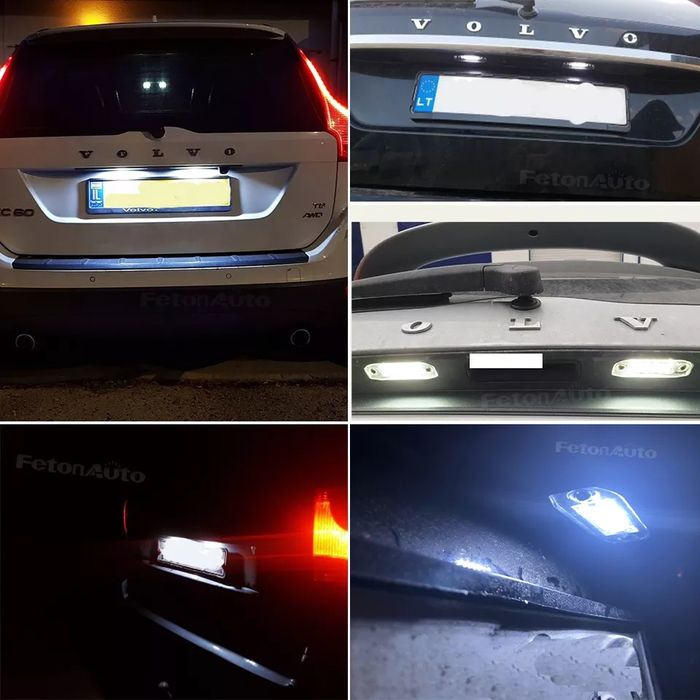 LED подсветка номера для VOLVO Вольво S40 V50 S60 XC60V60 C70 S80 XC90