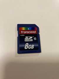 Карта памяти для цифрофой техники 8 Gb Transcend class 10