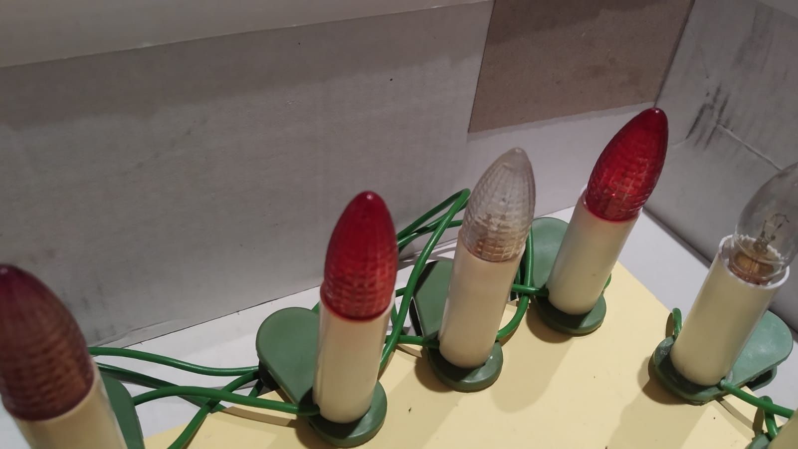 Lampki choinkowe z PRL-u światełka 17
