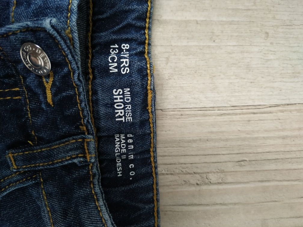 Spodenki dżinsowe denim  r. 134