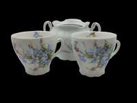 Porcelana KPM filiżanki + cukiernica  1904 -24 LSpp