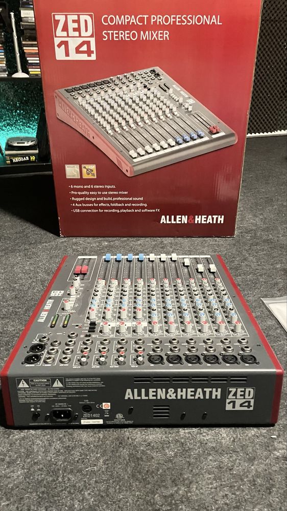 Allen & Heat ZED 14 - mesa de mistura analógica com caixa