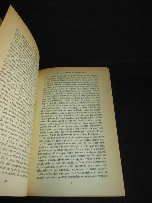 Livro O Ano da Morte de Ricardo Reis José Saramago
