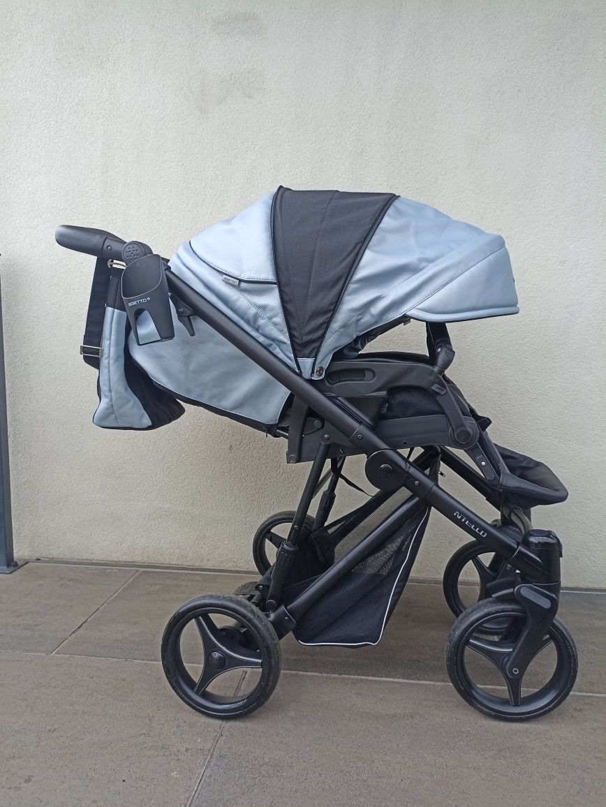Wózek 4/1 Bebetto nitello baza ISOFIX fotelik maxi Cosi