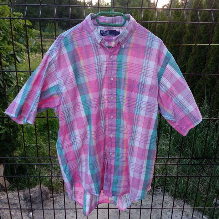 Ralph Lauren Męska Koszula W Kratkę Rozmiar L