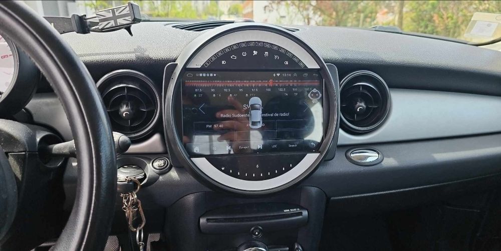 Radio 2 DIN 9" Mini Cooper (2006 a 2015) + Android (4+32 GB) Novos