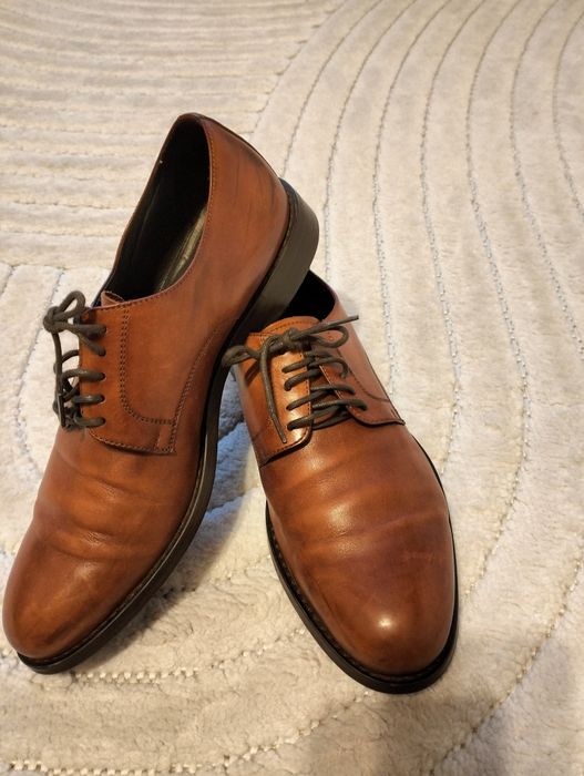 Buty skórzane pantofle Recman r.41