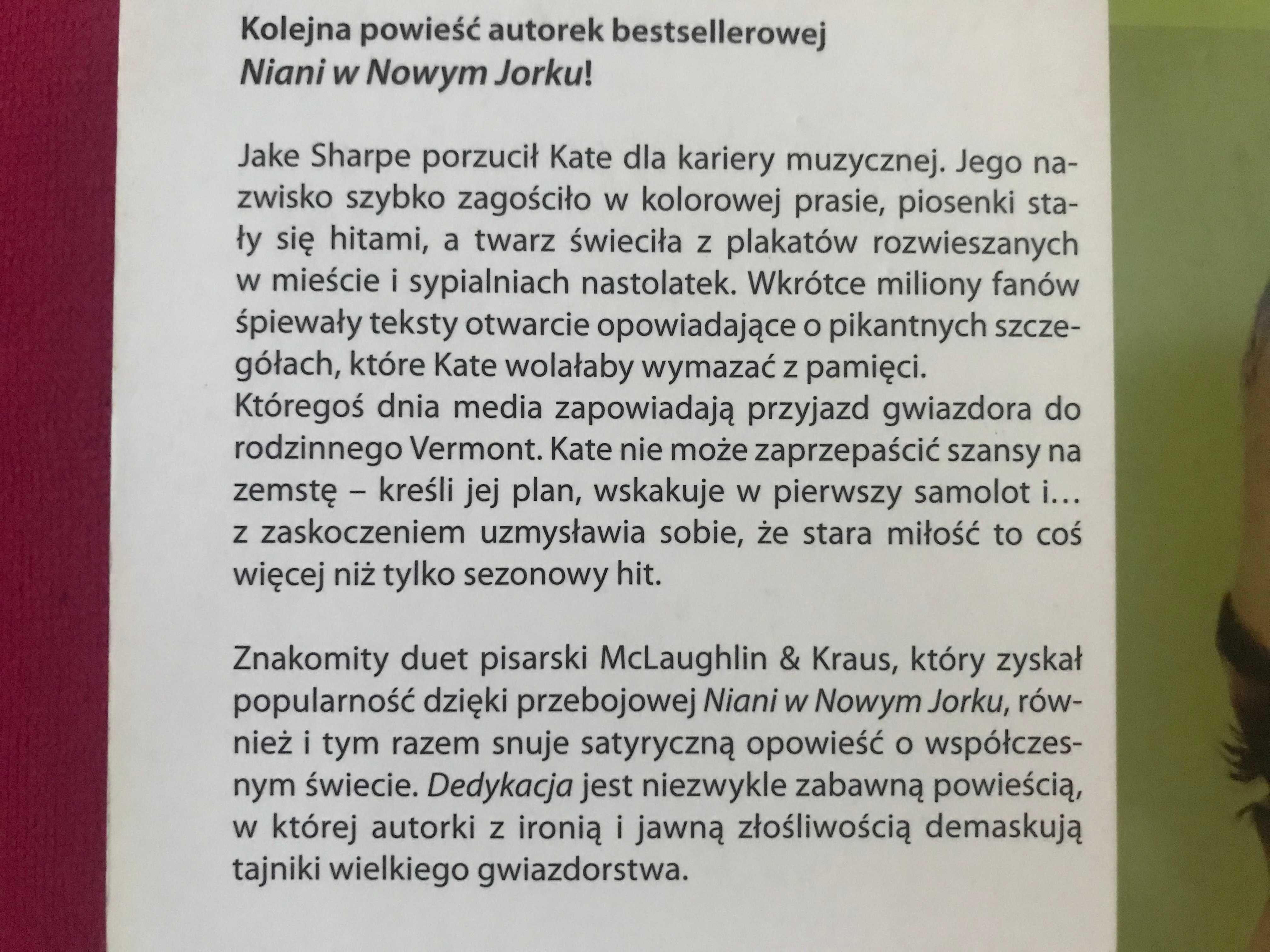 Dedykacja Emma McLaughlin i Nicola Kraus książka