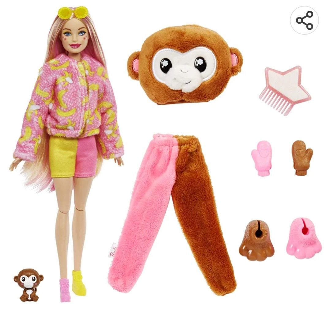 ОРИГІНАЛ!  Barbie cutie reveal Мавпа В наявності! Оригінал