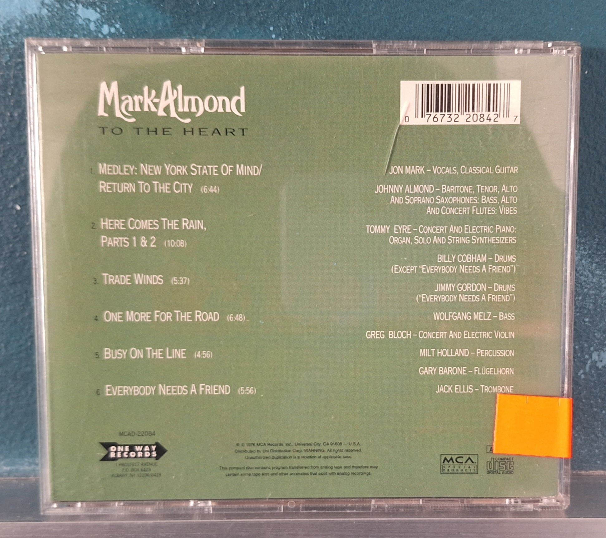 Mark Almond . To the Heart. CD. US. NMint