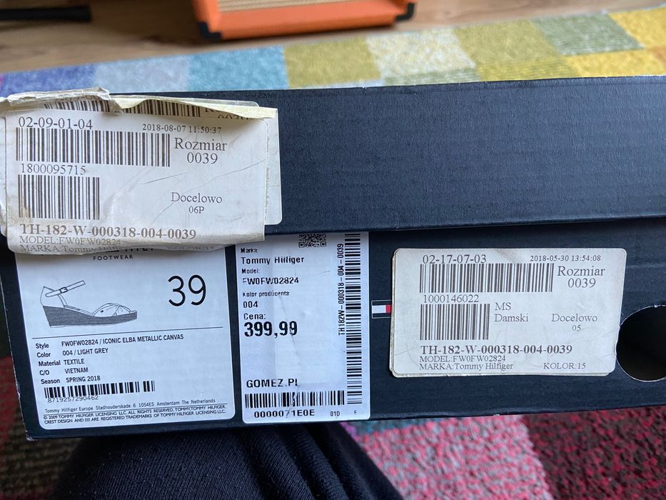 Espadryle Tommy Hilfiger 39