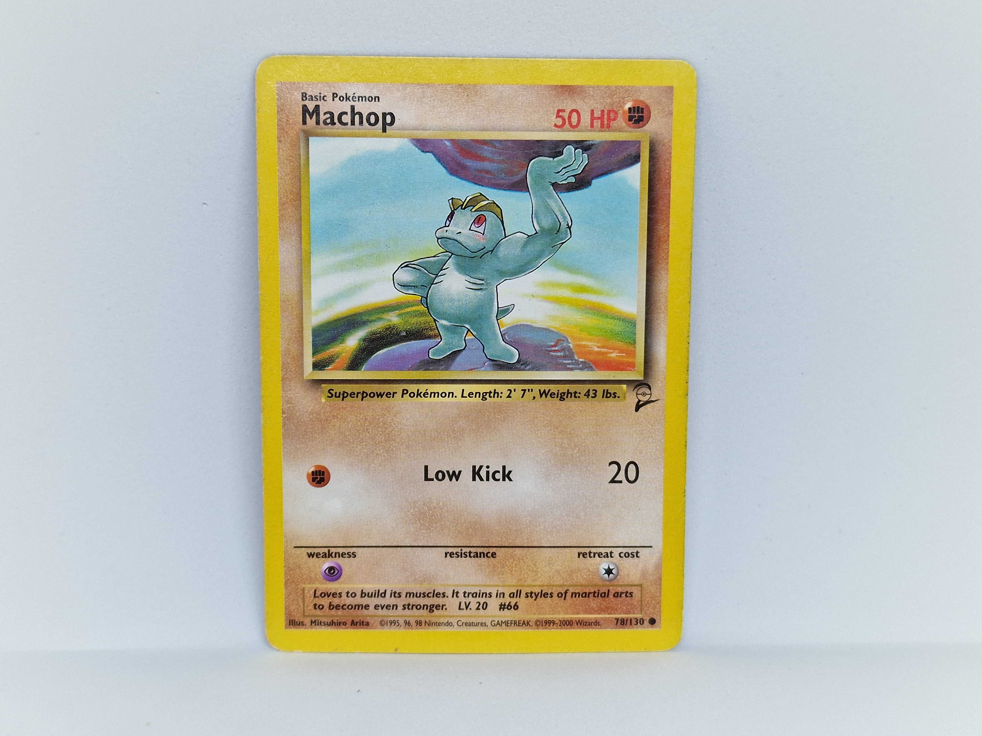 Pokemon - Karta - Machop - base set 2 - 78/130
