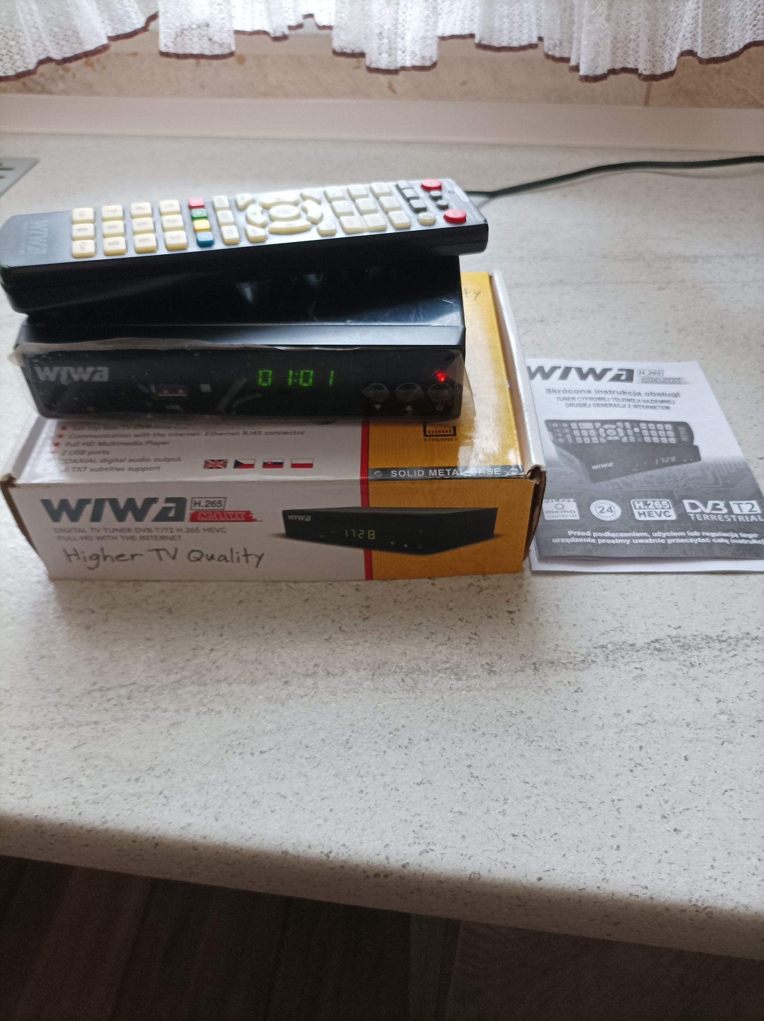 Tuner DVB-T/T2 H.265 HEVC