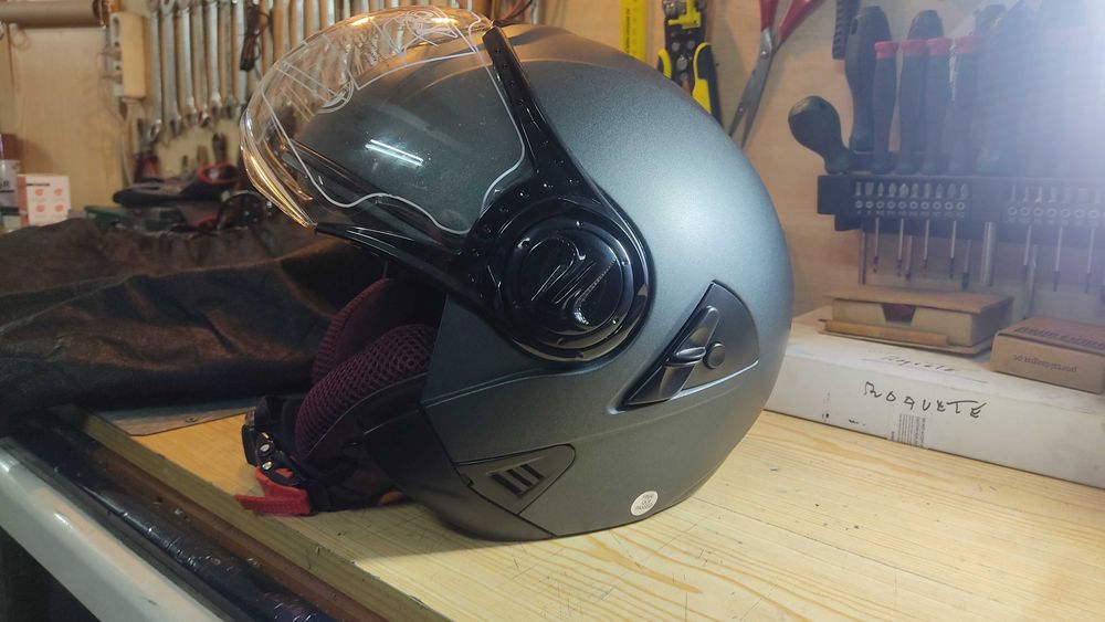 Capacete Scooter/Moto lentes duplas - NOVO
