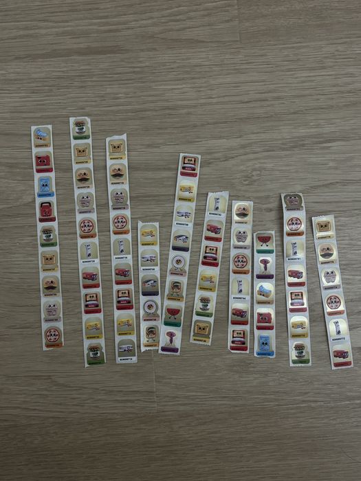 Naklejki na pluszaka z biedronki