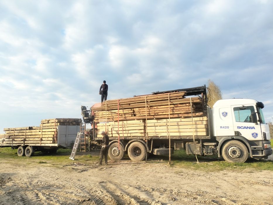 Scania R 420 124L HDS Palfinger 16000L chwytak UDT zestaw z przyczepa